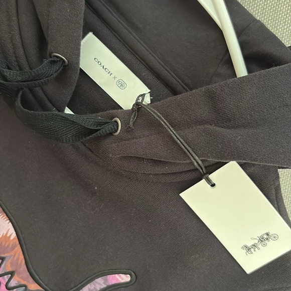 Coach Black Dinosaur Graphic Hoodie NWT - Picture 3 of 6